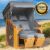 Brast Strandkorb BORNHOLM Premium grau