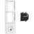 ekey xLine Fingerprintset Unterputzmontage, Loxone Montagerahmen 3-fach Silber