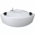 Eckbadewanne 130×130 cm, Einbau für 2 Personen, glasfaserverstärktes Sanitäracryl, Caribia RIO Badewanne, Made in Germany