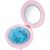 INF Projektionslampe Bluetooth Lautsprecher LED Nachtlicht mit Schminkspiegel & Weißes Rauschen, kompatibel mit allen Geräten Rosa