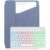 INF 360° Drehbarer Ständer Bluetooth Tastatur Hülle kompatibel mit iPad Pro 11 (2024) – Lavendel Lila